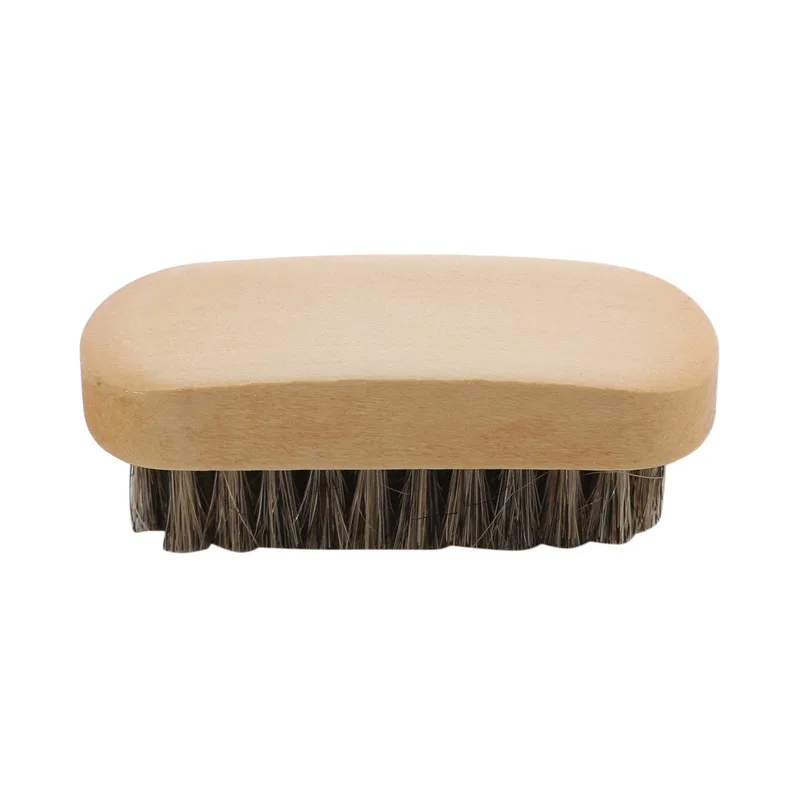 Horsehair Shoe Brush Polish Natural Leather Real Horse Hair Soft Polishing Tool Bootpolish Cleaning Brush For Suede Nubuck Boot