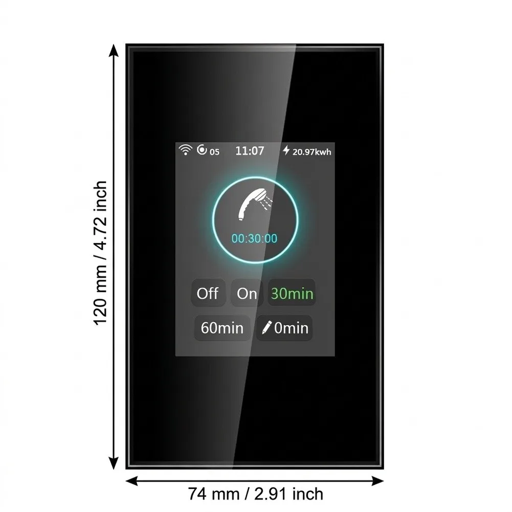 for Smart WiFi Water Switch 40A for Tuya and LifeStyle App Control with For Voice Support for Alexa and Google Assistant