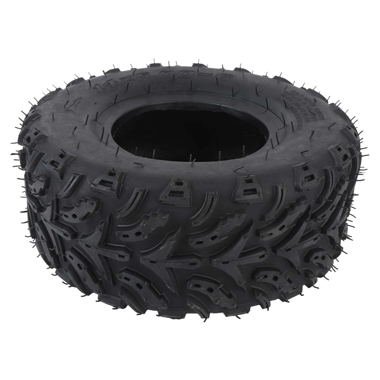 14x5.00-6 Front Wheel Tire Tubeless Vacuum Tire w/ Rim Rubber Tubeless Vacuum Tire for ATV Quad Off Road Go Kart Golf Cart Bike