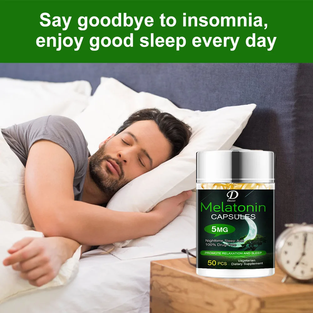 

Melatonin Capsules Help Enter Deep Sleep and Improve Insomnia, Middle-aged and Elderly People Fall Asleep Quickly