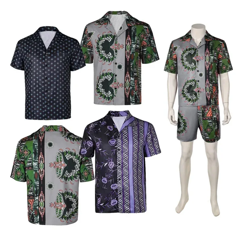 

Dalton Cosplay Shirt Road Cos House Knox Costume For Adult Men Male Summer Short Sleeeves Tee Outfits Halloween Carnival Suit