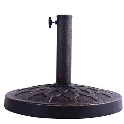 

Costway 17.5'' Umbrella Base Stand Market Patio Standing Outdoor Living Heavy Duty (Round)