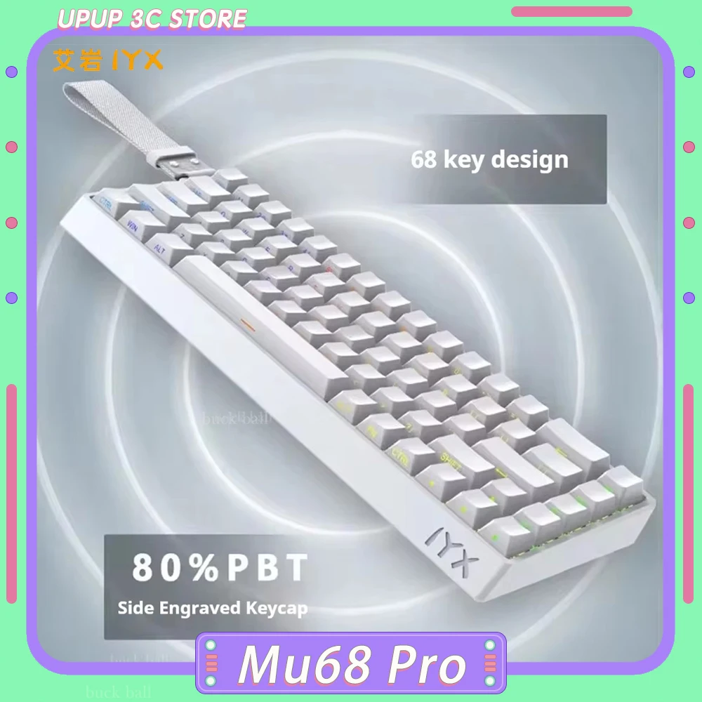 IYX Mu68 Pro Mechanical Keyboard 8000Hz RT0.04mm Magnetic Switch Gaming Keyboard Custom Wired Keyboard Valorant Gamer Accessory