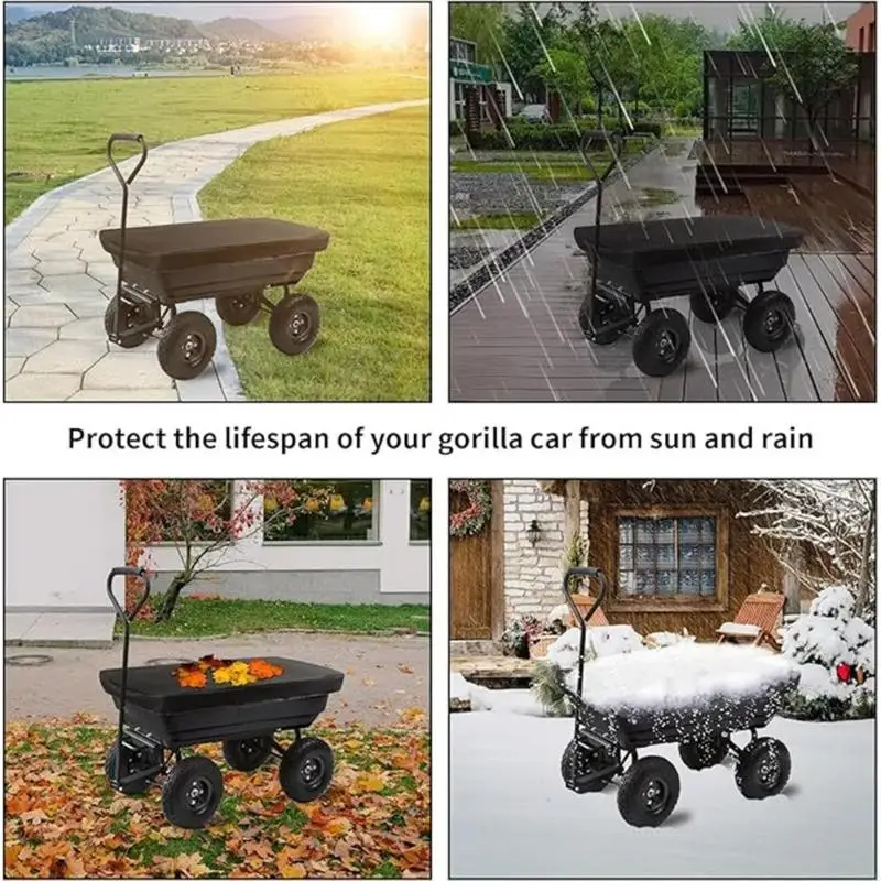 حاويات عربة متينة مقاومة للماء مواد 600D تصميم مقاوم للرياح استخدام حديقة الشاطئ B03E #5