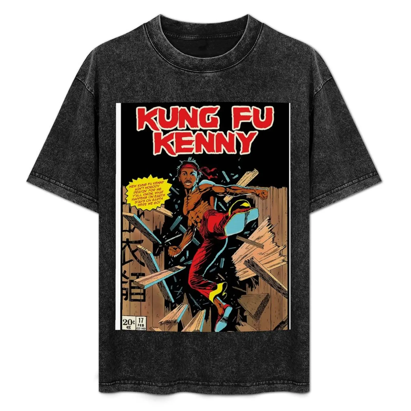 

Kung fu kenny poster T-Shirt Trendy Casual Short Sleeve Shirt
