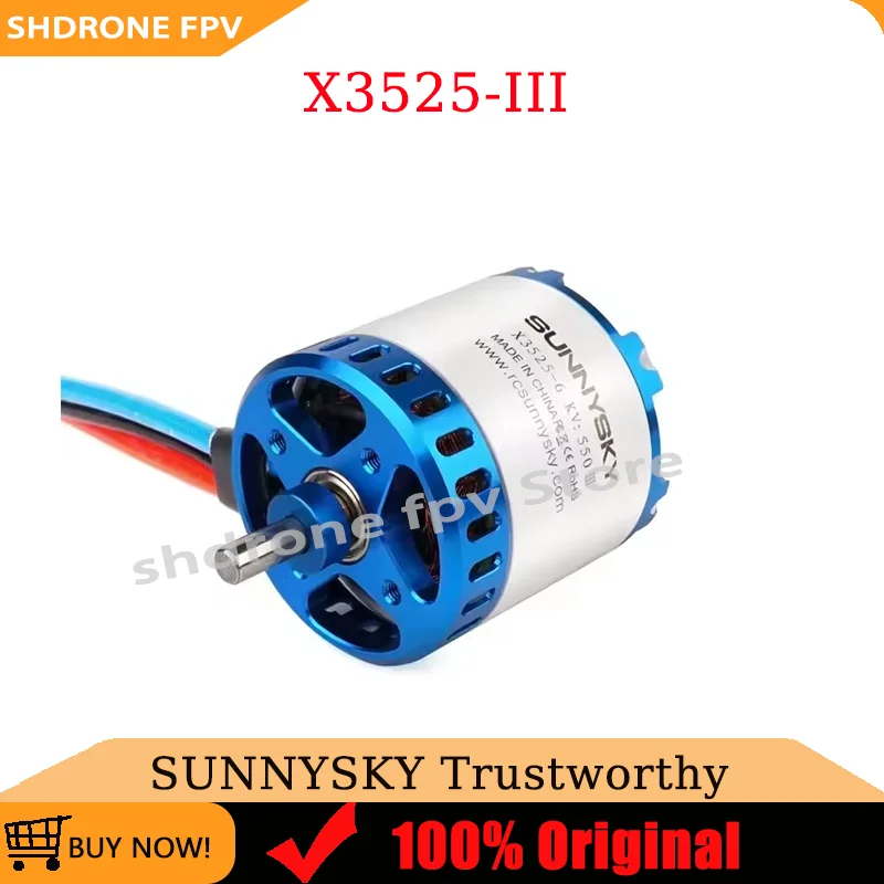

SUNNYSKY X3525 III KV465 KV550 KV650 KV810 KV1080 Brushless Motor Rated Operational Voltage 3-6S for RC Drones