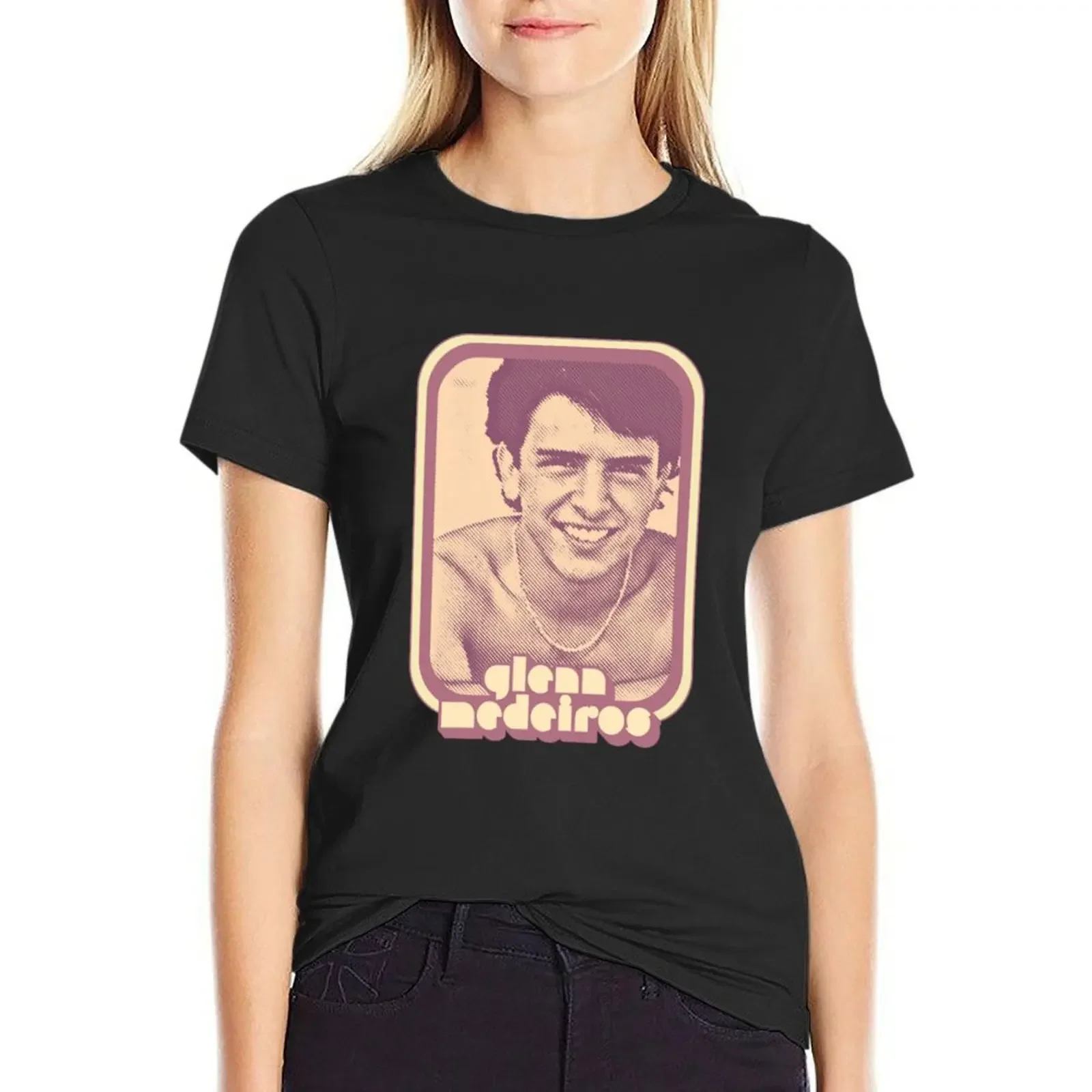 

Glenn Medeiros T-Shirt kawaii clothes animal print sports fans t-shirt dress for Women sexy