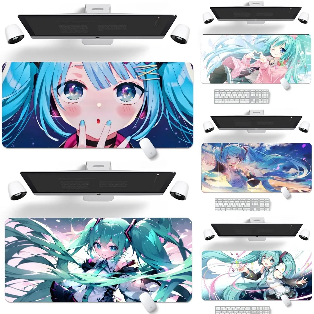 H-Hatsunes Miku Girl Mousepad New Arrivals Large Gaming Mousepad L XL XXL Gamer Mouse Pad Size For Keyboards Mat