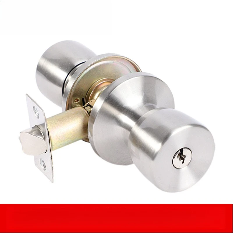 

Stainless Steel Oil Sealed 3 Lever Bathroom Door Lock Bedroom Knob Lock Durable Security