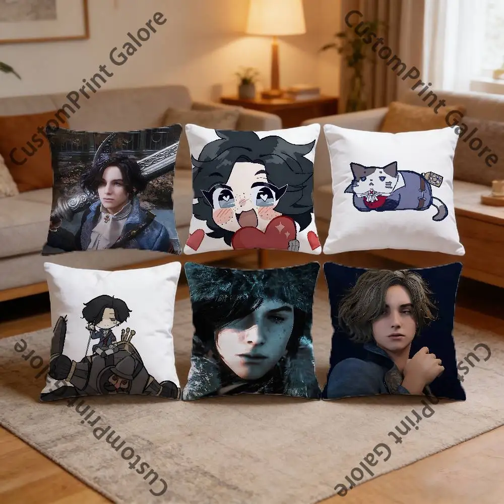 

L-Lies of P P-Pinocchio HD Print Square Pillow Cover Polyester Lightweight Customizable for Home Office Sofa Decor