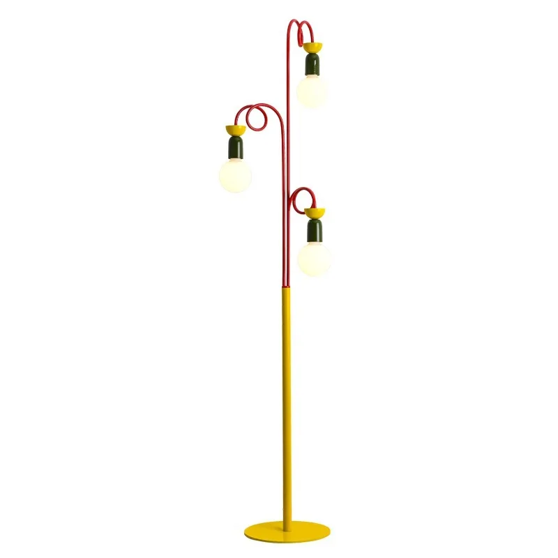 

Memphis Macaron living room floor lamp new Internet celebrity cartoon color medieval bedroom children's room atmosphere lamp