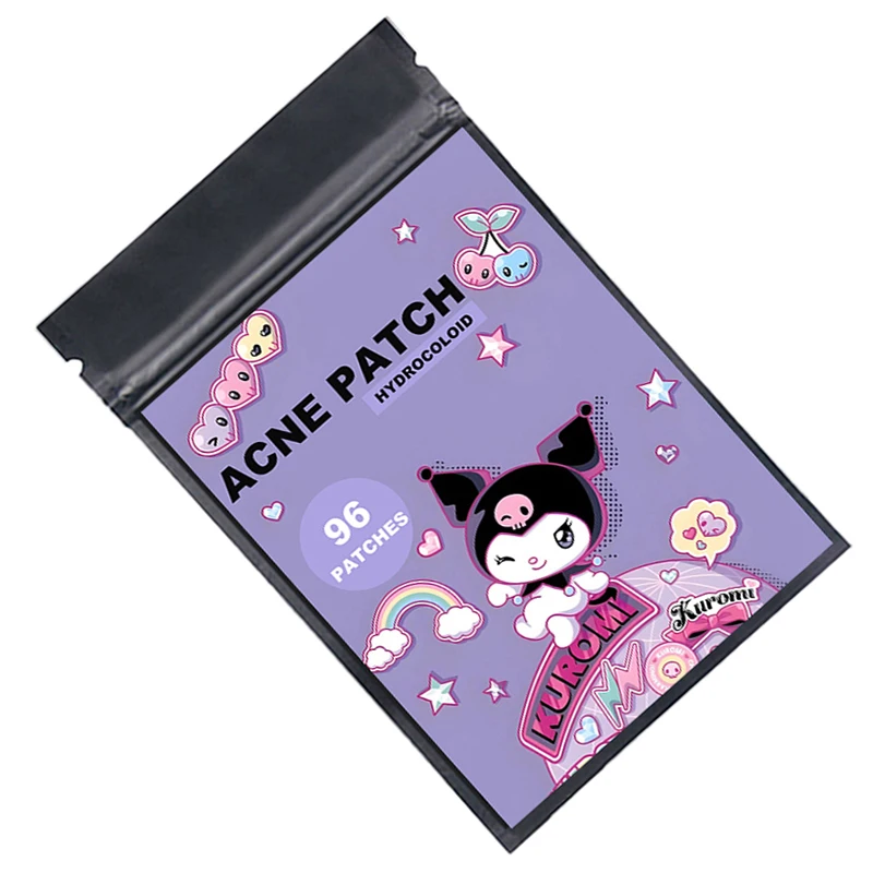 Sanrio 96 PCS/SET Kuromi Pimple Patch Acne Colorful Invisible Acne Removal Skin Care Stickers Concealer Face Spot Beauty Makeup