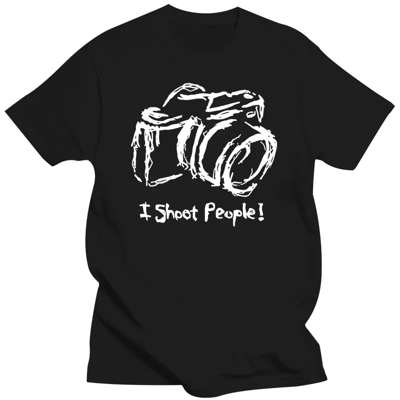 I-Shoot-People-T-Shirt-Photographer-Camera-Photography-Digital Photo- 14 16 18 100% cotton tee shirt tops wholesale tee