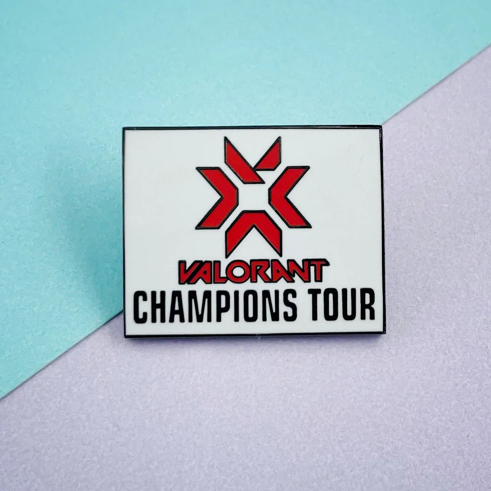 Valorant Champions Tour Logo Pin International Esports Event Metal Badge Team Gaming Enthusiast Accessory Pin Fan Gift