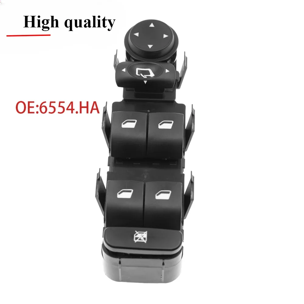 

6554.HA 6554HA 6554 HA Electric Power Window Master Lifter Control Switch Pu Button Panel For Citroen C4 6554 GZ 6554.GZ