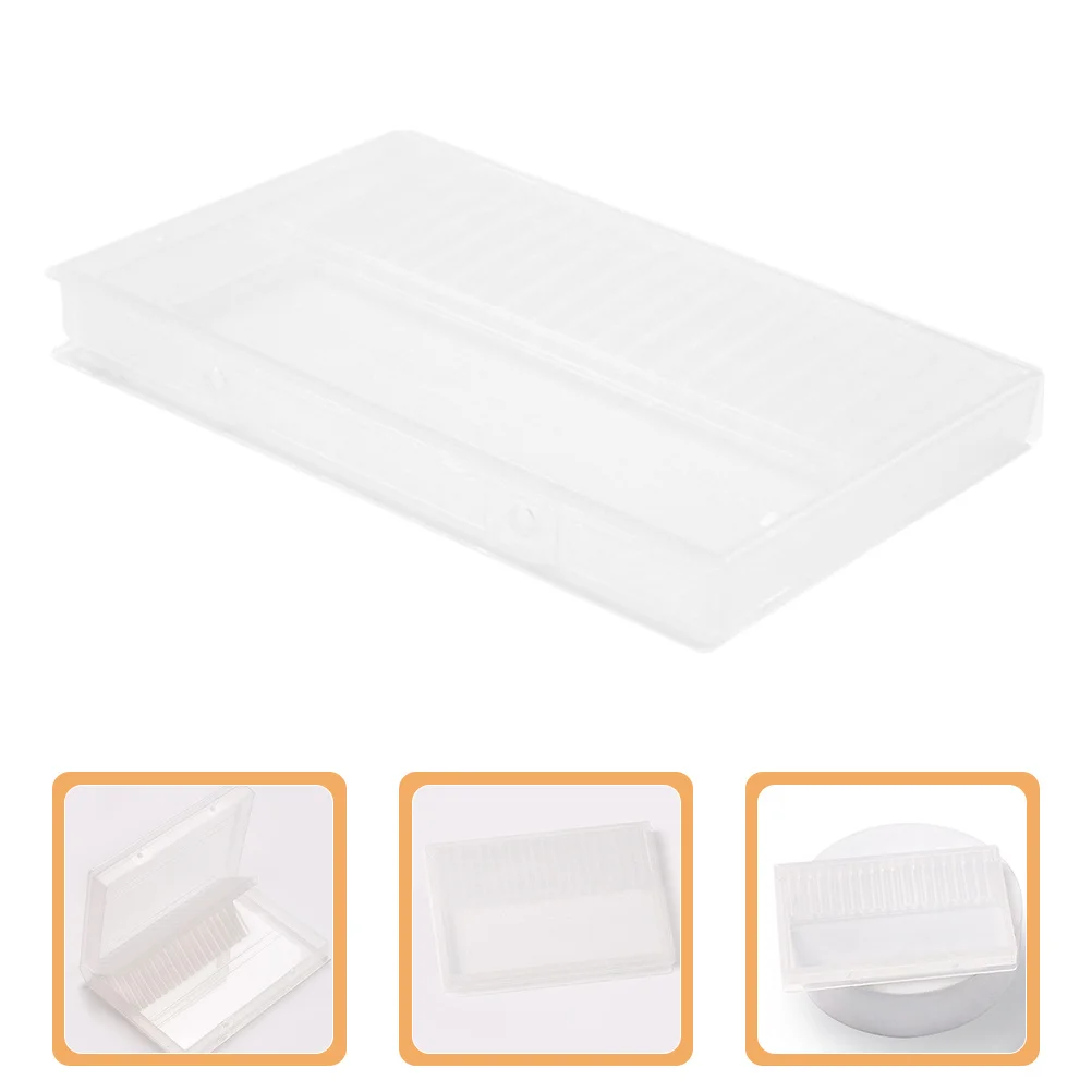 

2Pcs Nail Drill Bit Holder Portable Case with Flip Cover for Efficient Organization and Protection Nail Drill Bit Case