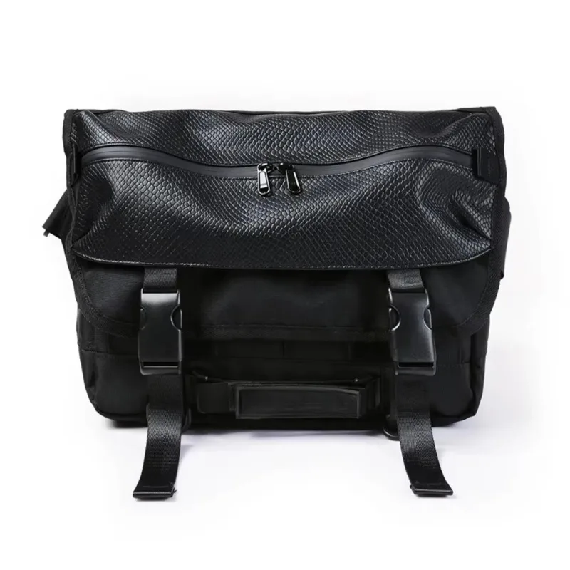 

【2026】Waterproof Crossbody Messenger Bag Two Zipper Motorcycle Backpack Oxford Wear-resistant Tool Bag Motocross Shoulder Pack