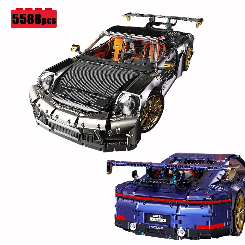 IN STOCK 1:6 Sports Car Building Blocks Model MOC Technical Creativity Vehicle Bricks Toys for Boys Birthday Gift Set