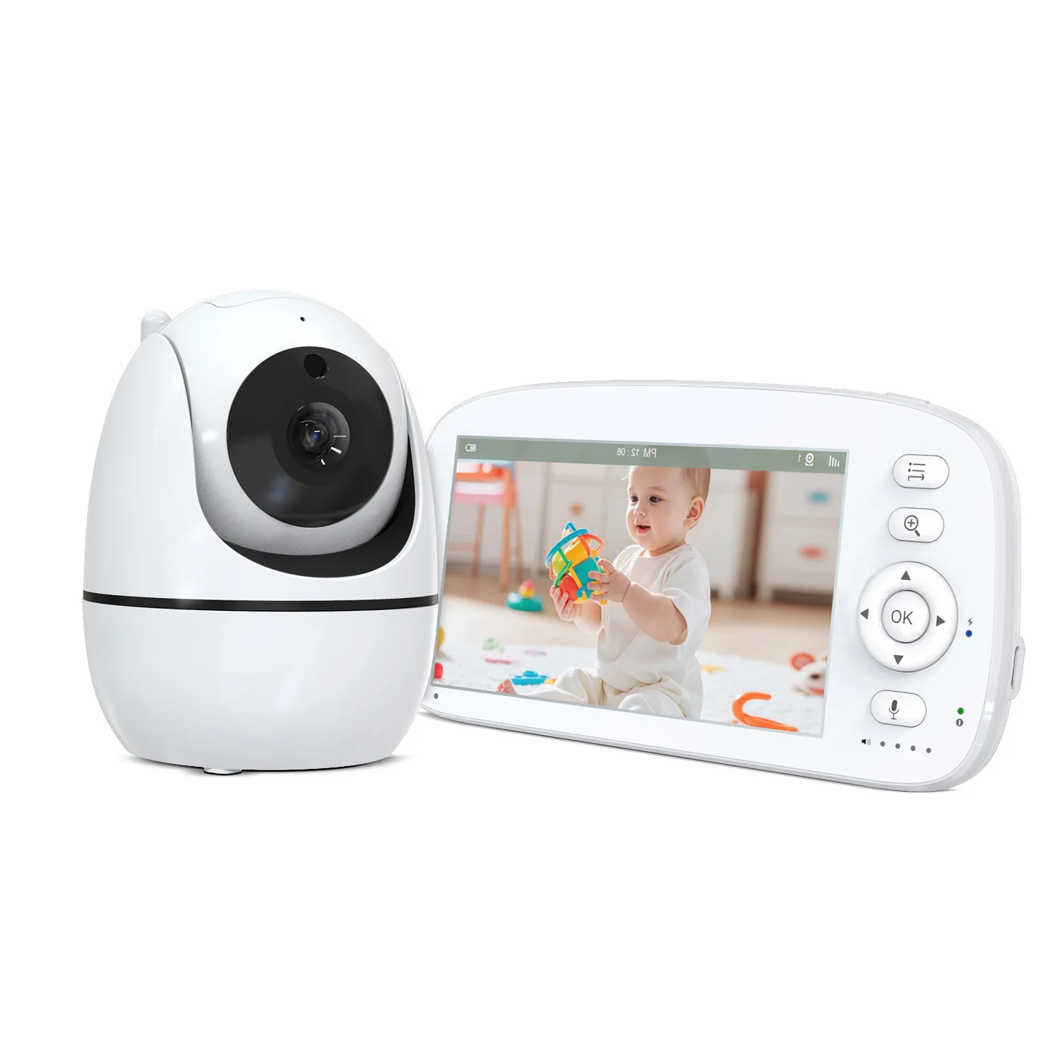 5 inch wireless baby monitor baby caregiver high definition night vision intercom baby monito