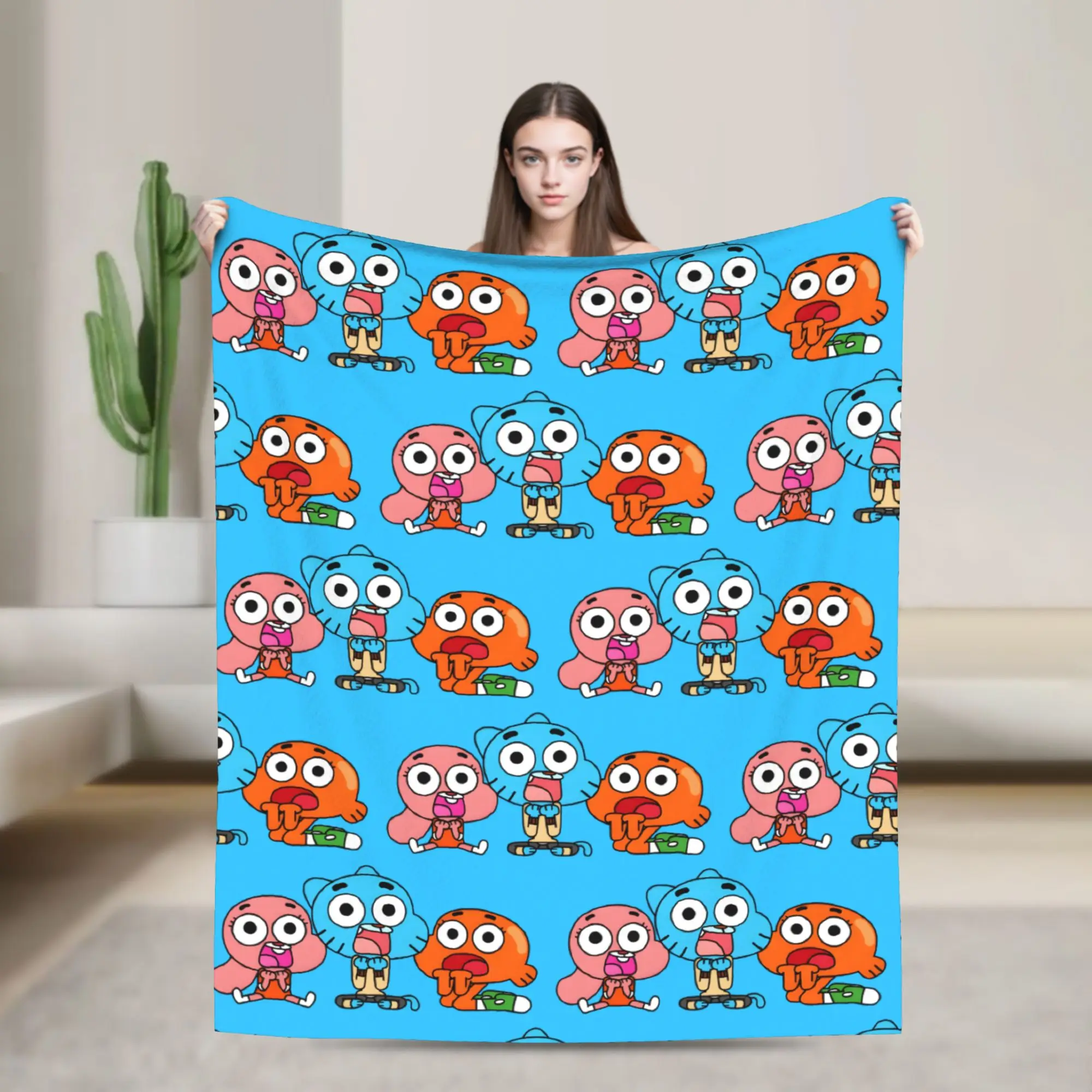Gumballs Darwin Anais  Fleece Throw Blanket  Blankets for Sofa Travel Lightweight Bedspread,