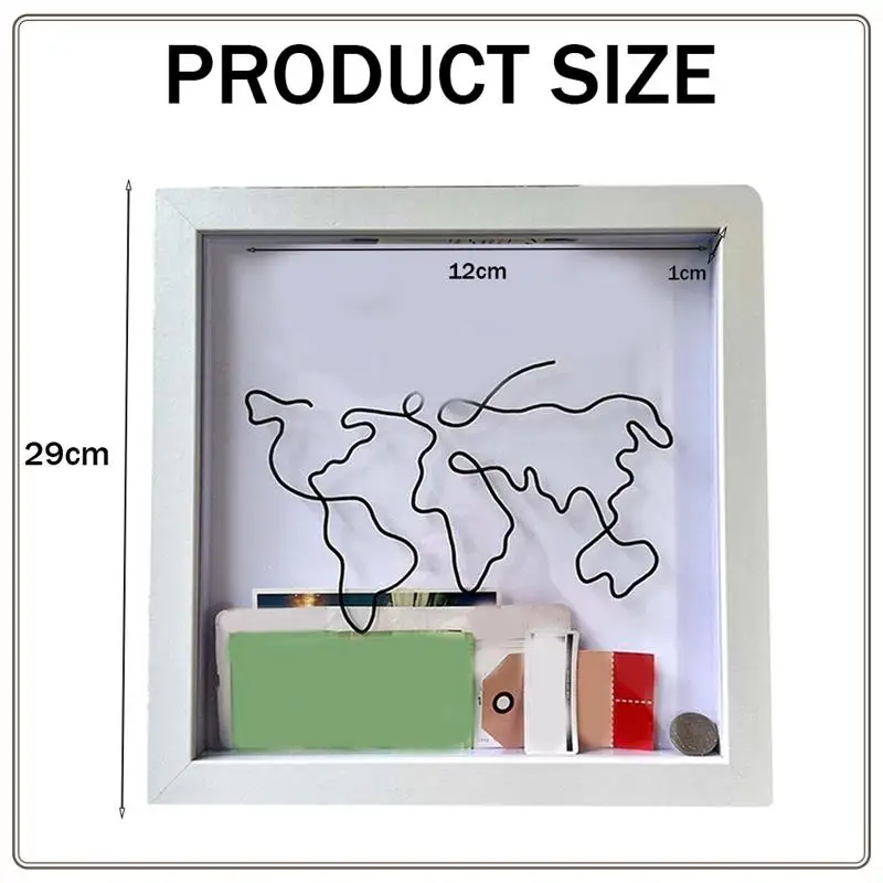 صندوق أرشيف موثوق به للمغامرات، صندوق تجميع السفر، صندوق سفر للذكريات، إطار صندوق الذاكرة مع فتحة في الأعلى، فيلم سفر، أ