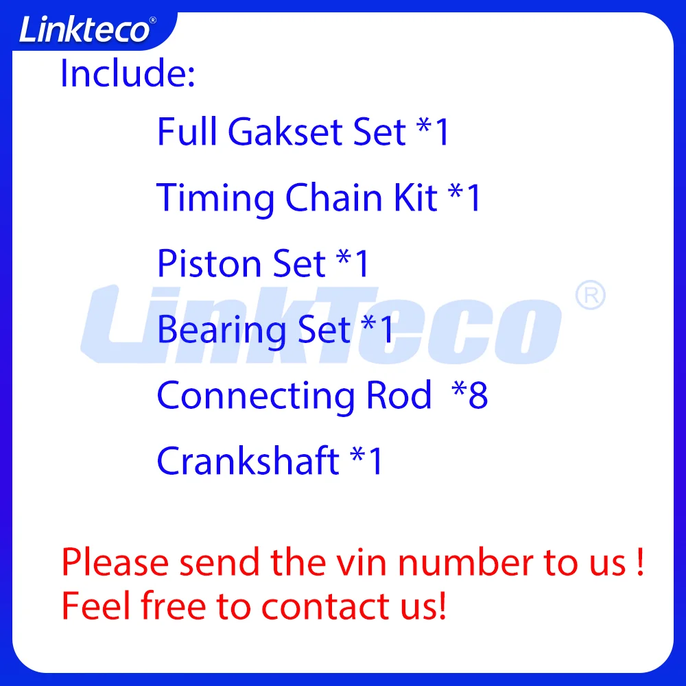 طقم تصليح إصلاح جزء المحرك مجموعة حشية كاملة تناسب 5.0 T GAS 508PN 508PS لـ 09-24 5.0T جاكوار F-PACE XF لاند روفر ديسكفري