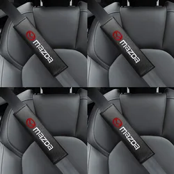 Car Seat Belt Cover Car Carbon Fiber Seat Belt Shoulder Pads Shoulder Protection For Mazda 2 3 6 7 Axela CX-5 CX-3 CX-8 Demio MS