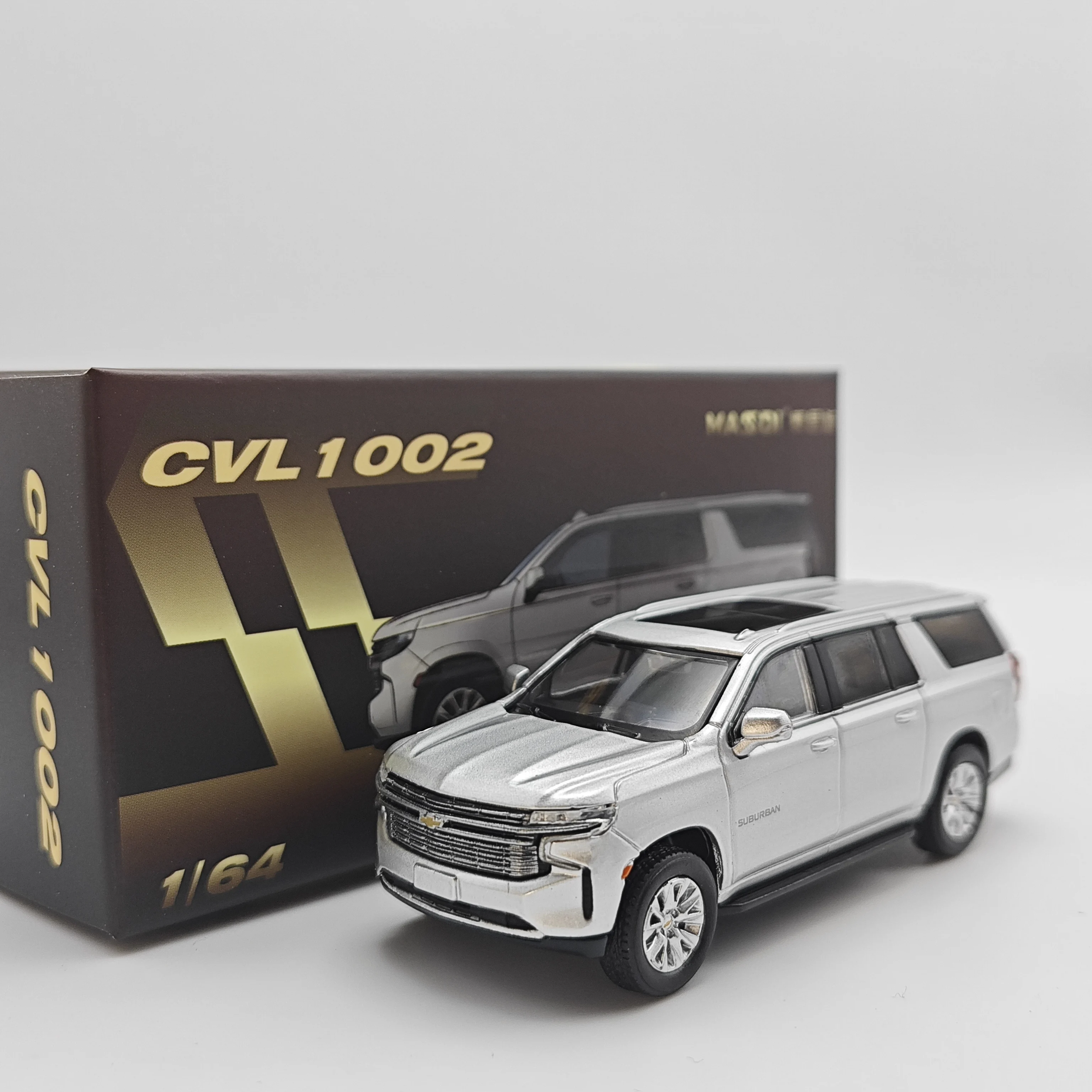 MASSDI modèle 1: 64 Chevrolet banlieue SUV modèle de voiture en alliage