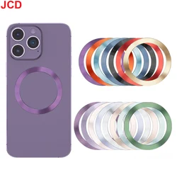 2pcs For Magsafe Wireless Charger Iron Sheet Sticker Magnet Car Phone Holder Stainless Steel Universal Magnetic Metal Plate Ring