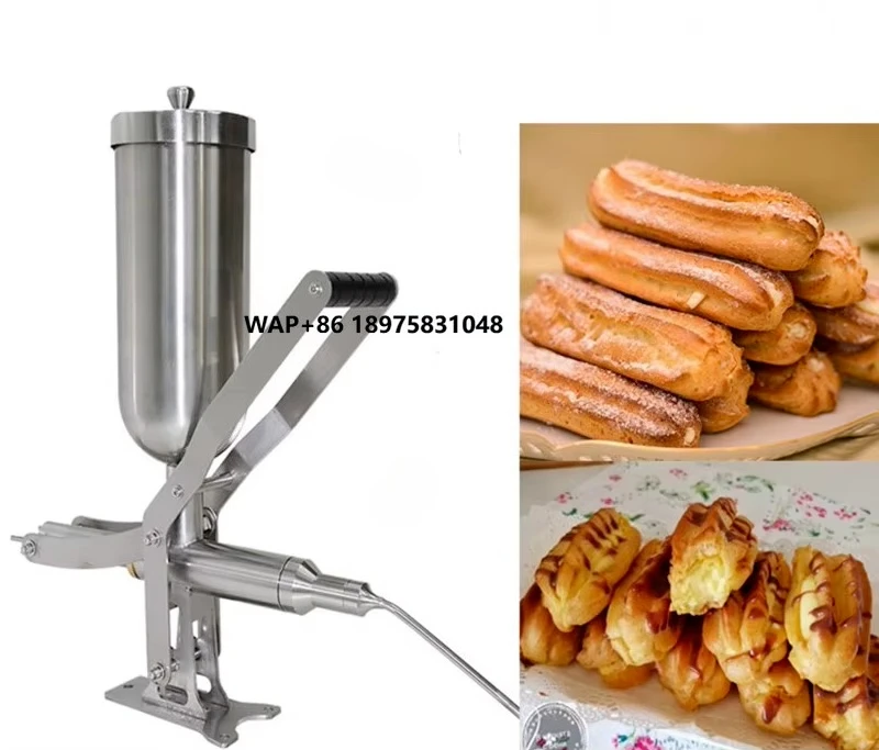 

Commercial Steel Peanut Butter Injector Filling Machine Crispy and Donut Cream Bread Cup Cake Filling Machine