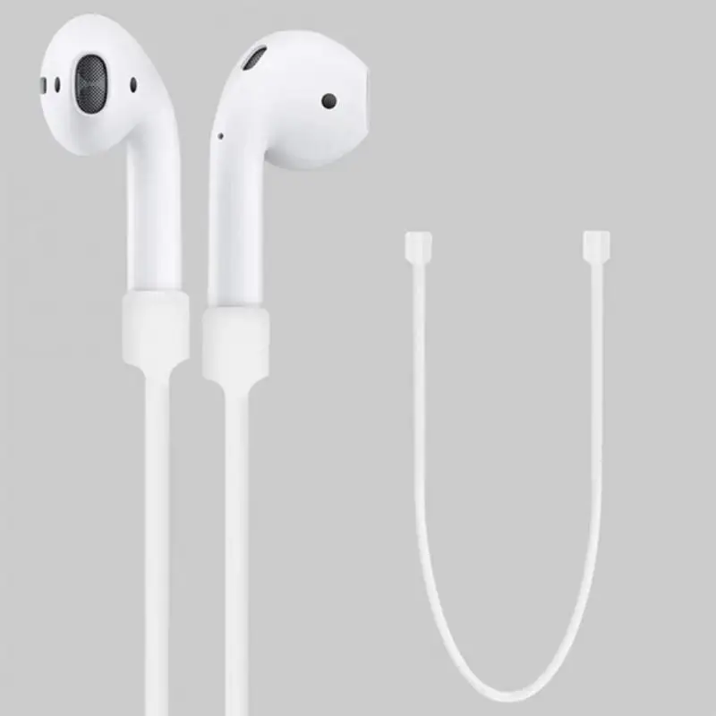 Anti-Lost Silicone Earphone Rope Cable For Apple AirPods Wireless Bluetooth Headphone Neck Strap Cord String Earphone Accessorie
