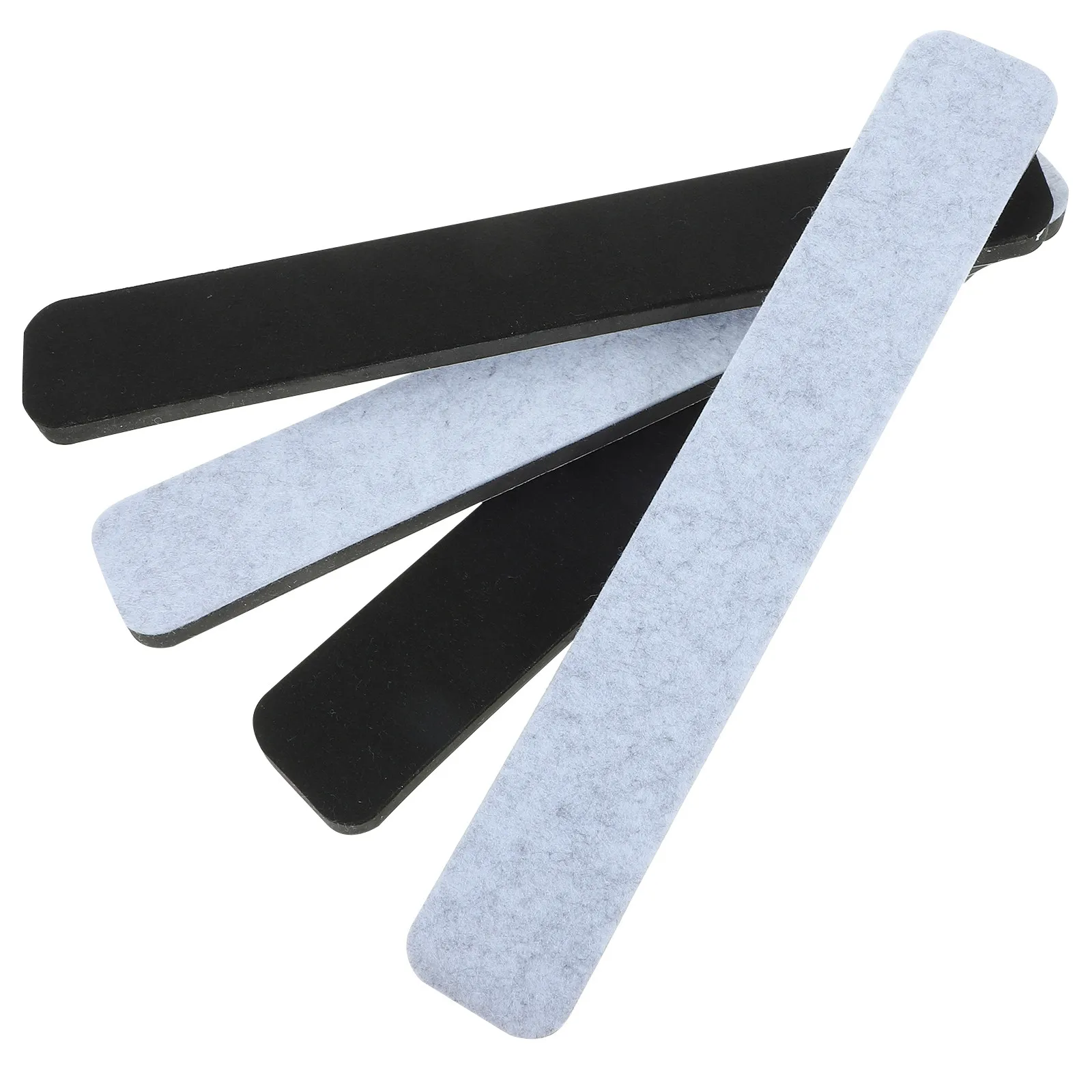 4Pcs Felt Bulletin Board Strip Modern Minimalist Design Self Adhesive Wall Mounted Pin Board for Notes Photos Announcements