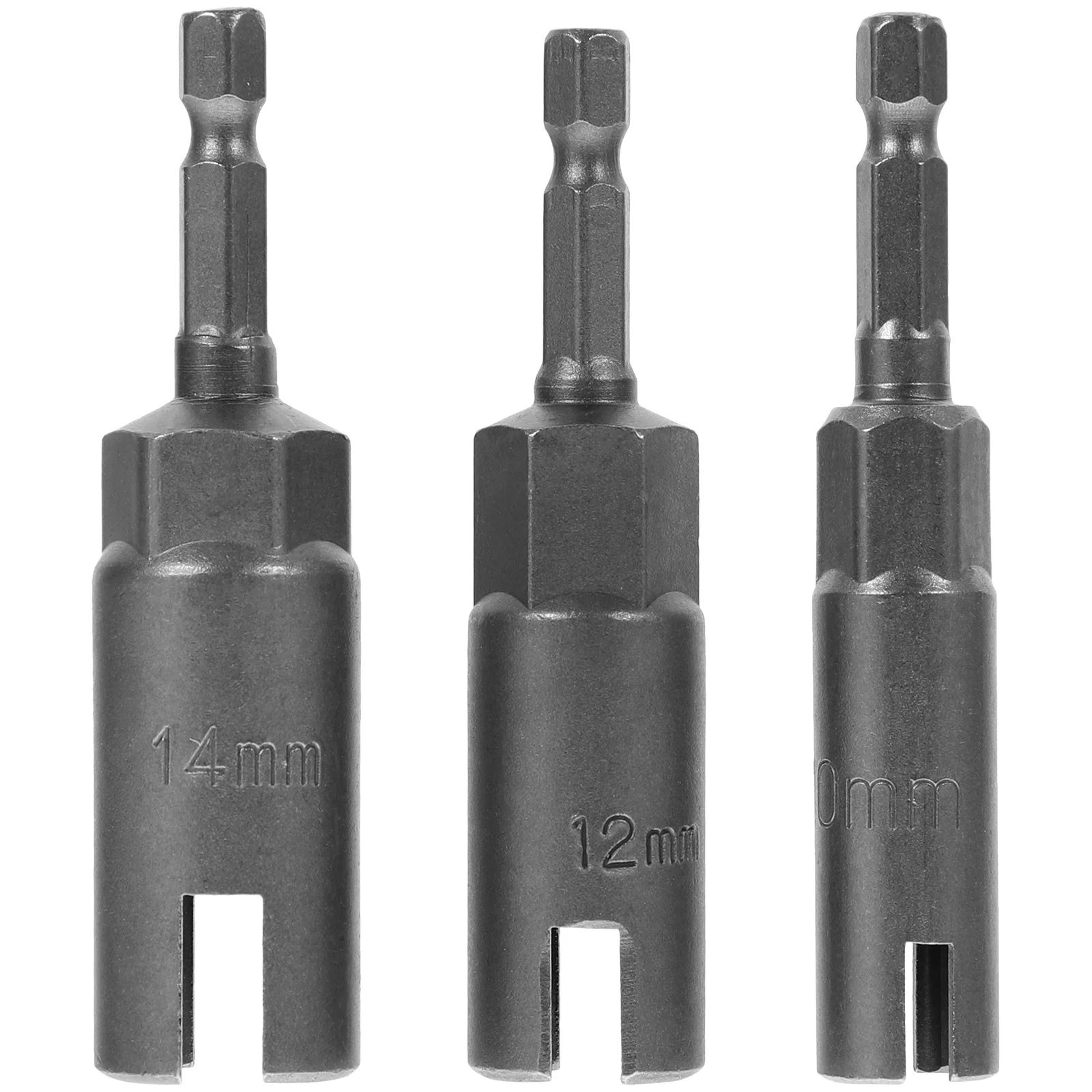 3pcs Wing Nut Driver Bit Set for 10mm 12mm 14mm Hex Nuts Slot Socket Bit Durable Rust Proof Wrench Tool