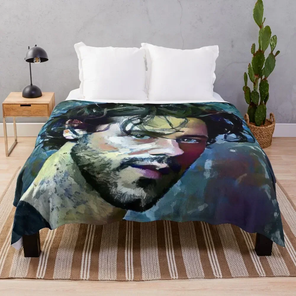 

Hale Appleman Portrait Painting Throw Blanket For Sofa Thin Polar Decorative Sofa wednesday Blankets