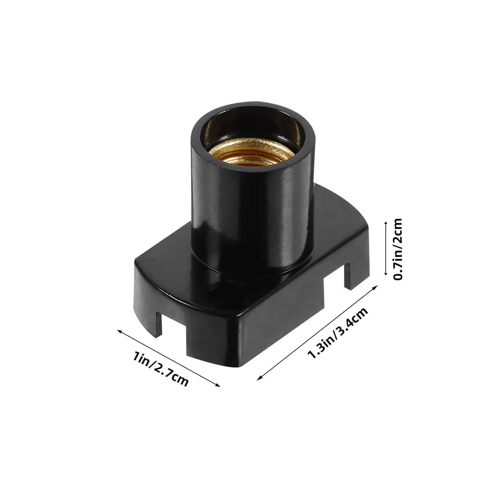 E12 Light Bulb Holder Heat Resistant Metal Lamp Socket Replacement for Pendant Lighting Fixtures