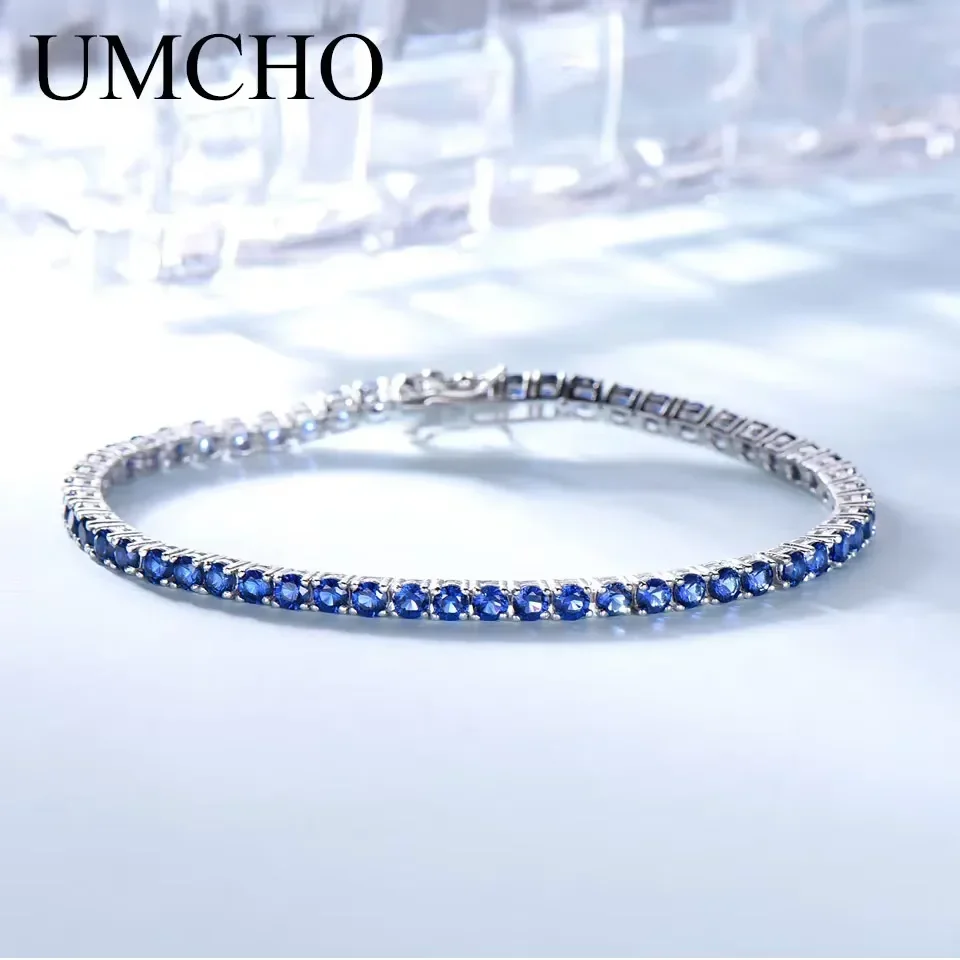 

3mm Tennis Bracelet Colorful Tennis Bracelets for Women Hip Hop 925 Sterling Silver Bangle Fashion Jewelry