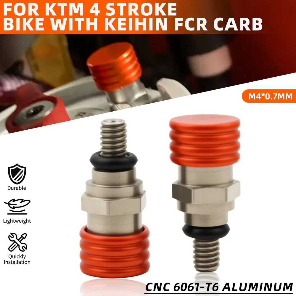 Motorrad M4*0,7MM Gabel-Entlüftungsventil für KTM SX XC EXC SXF XCF EXCF WP Dirt Pit Bike Teile Langlebiges Zubehör