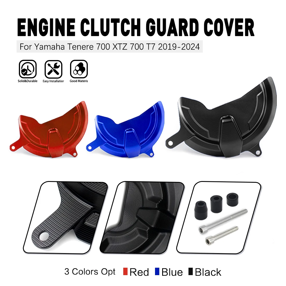 

Engine Case Sliders Clutch Cover Cranckcase Guard Protectors for Yamaha Tenere 700 Tenere700 Rally MT-07 MT07 XSR700 FZ07 T700