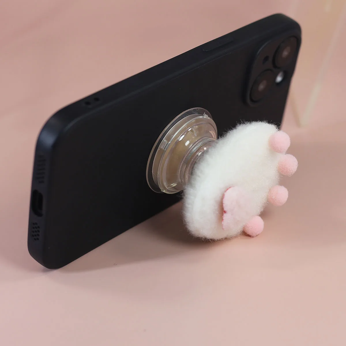 Love Plush Cat Claw Cute Bear Claw Mobile Phone Stand Scalable Lazy Desktop Stand Portable Installation Convenient Accessories