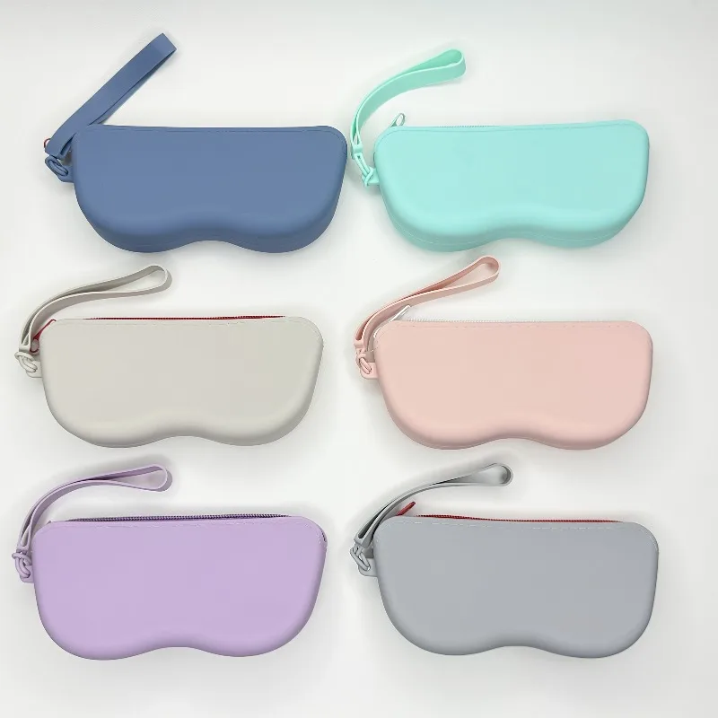 Portable Silicone Glasses Bag –Soft Eyeglass Storage Case for Glasses&Sunglasses,Scratch-Proof Travel Eyewear Case for Daily Use