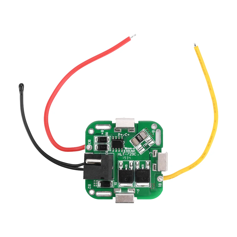 BMS 4S 14.8V 2A Dual MOS 18650 Lithium Battery Charging Protection Board Li-ion Power Bank Charger With Wire