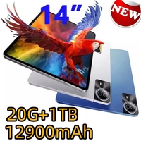 2025 tablet android Tablet Pc with keyboard 14 Inch Large Screen Tablet with SIM card slot gaming Educational kids pc