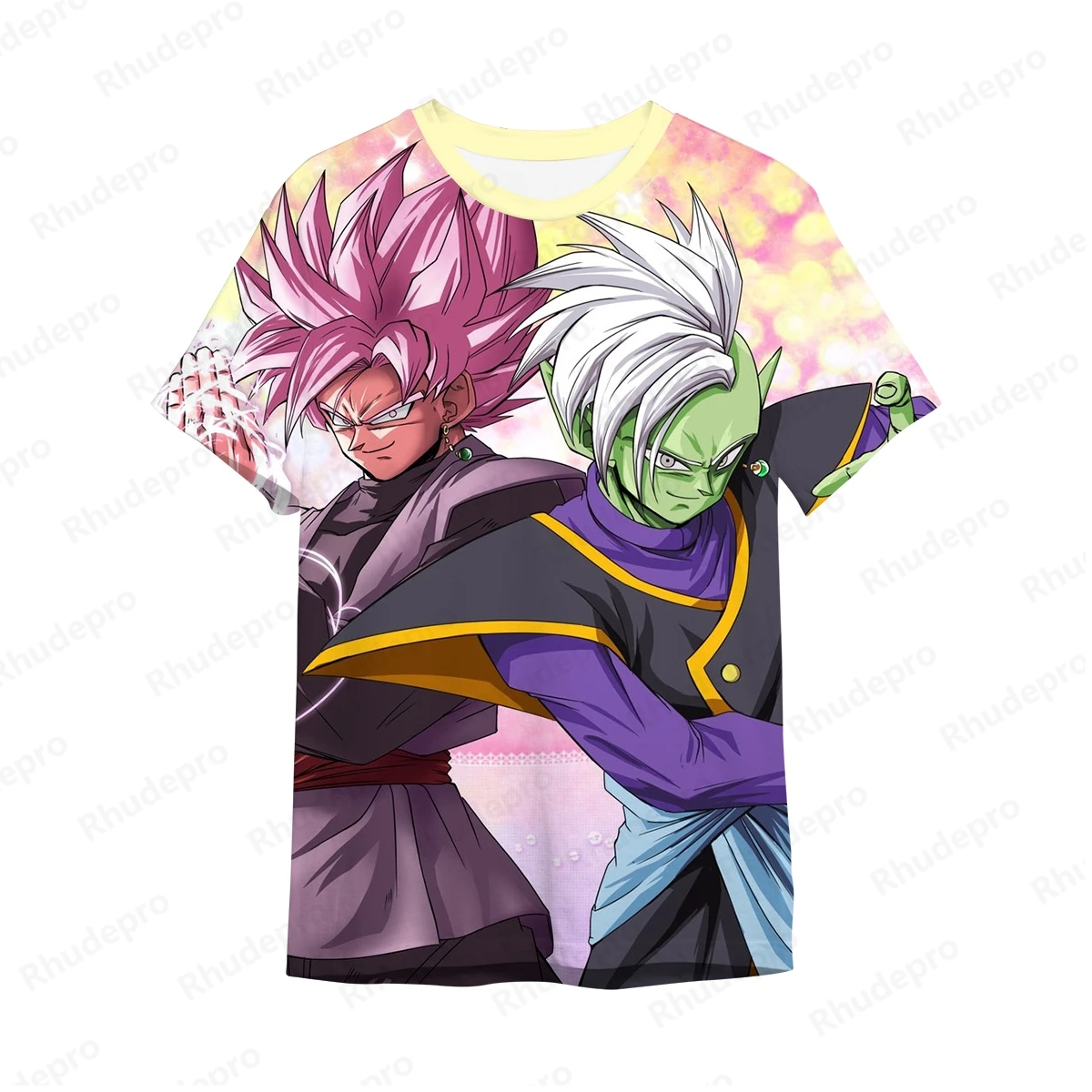 T-shirt estampada 3D Dragon Ball dos homens, Goku, Hip Hop, Cosplay, alta qualidade, manga curta, novo, moda Y2K, 5XL