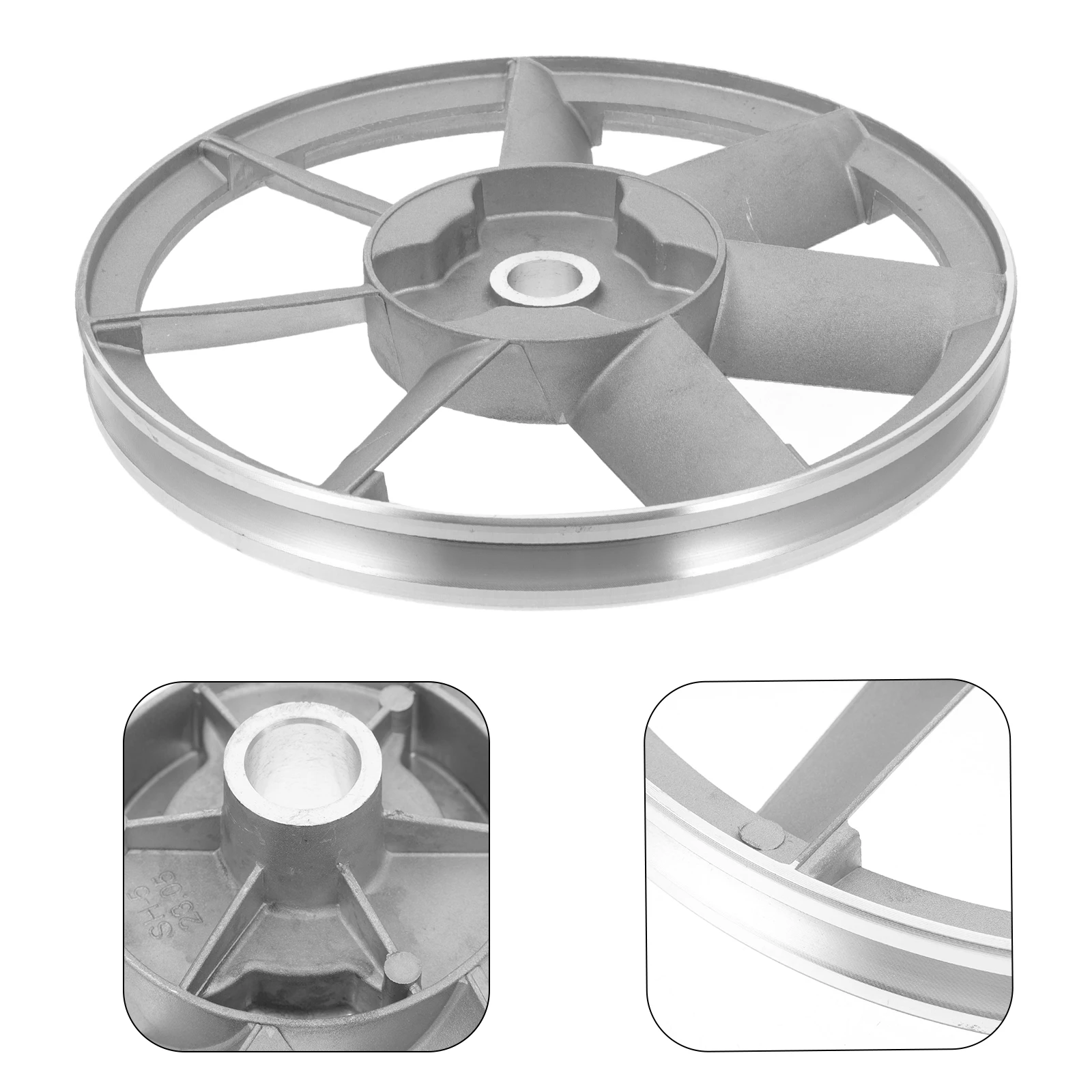 

Aluminum Cylinder Air Compressor Pump Head Belt Pulley Flywheel Motor Pulley For Slot Systems Durable Efficient