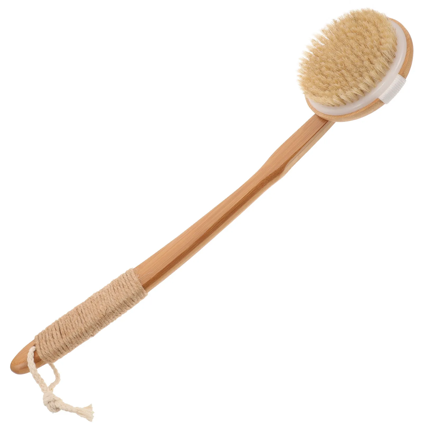 

Bath Brush Long Handle Body Scrubber Back Cleaning Brush Bathing Accessory Hanging Rope Shower Back Scrubber Massage Skin Deep