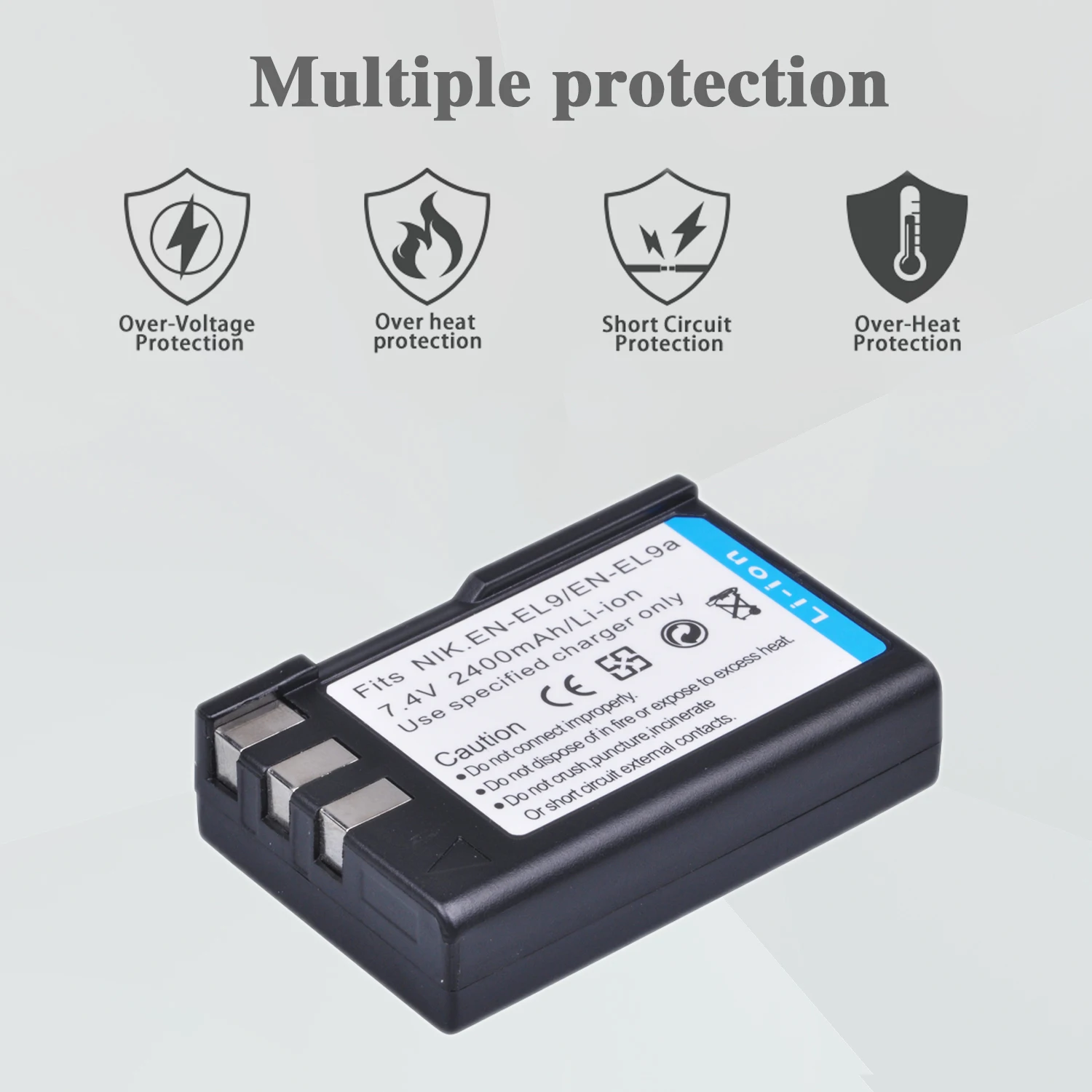 PowerTrust 2400mAh EN-EL9 EN EL9 EN-EL9a EN EL9a EL9a camera Battery AKKU For Nikon EN-EL9a D40 D60 D40X D5000 D3000 Camera