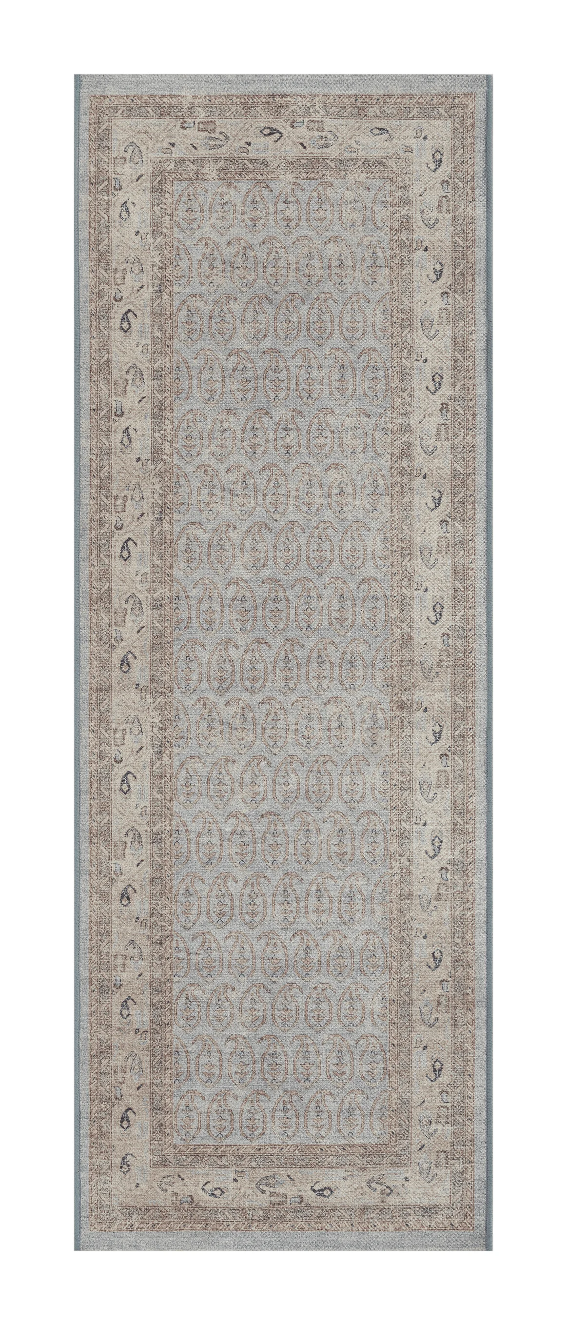 

Blue Paisley Indoor 2.5' x 7' Runner Rug