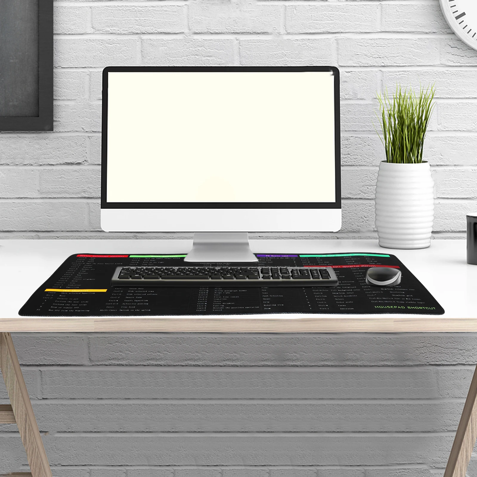 

Mouse Pad Ergonomic Large Deskmat Computer Pads Big for Excel with Formulas Mats Desktop