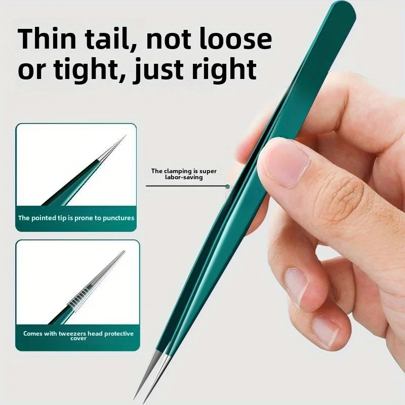 스테인리스 스틸 눈썹 족집게 세트 메이크업 도구 속눈썹 제거용 오래 지속되는 녹 방지, 이식용 족집게, 깃털 집게
