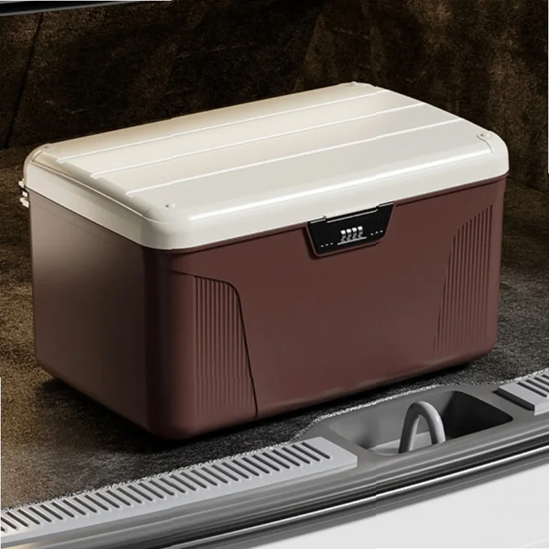 High-Capacity Password Storage Box, Privacy Locked Container, Double-Deck Organizer for Household, Plastic Storage Box